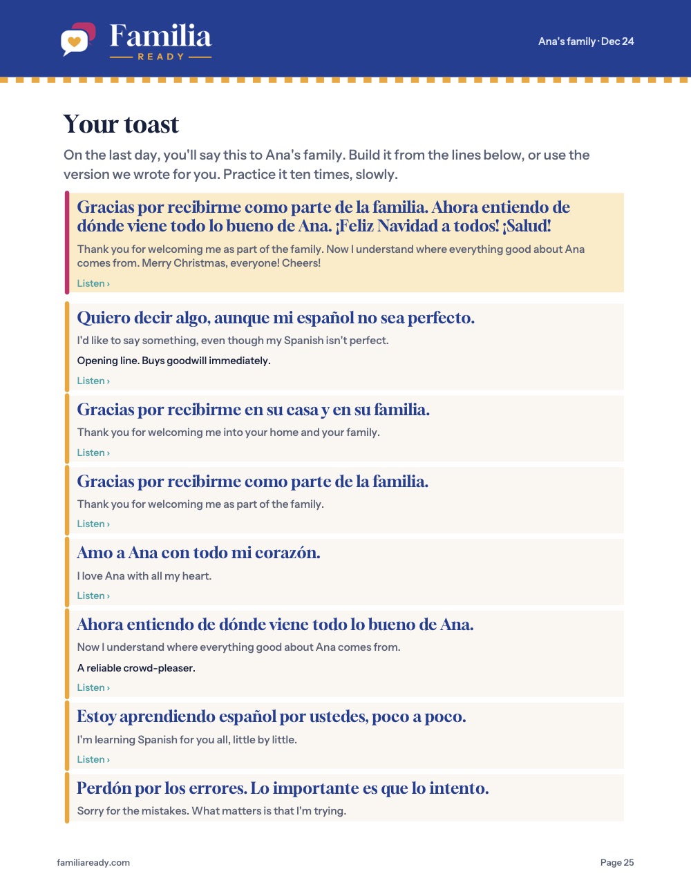 Your toast