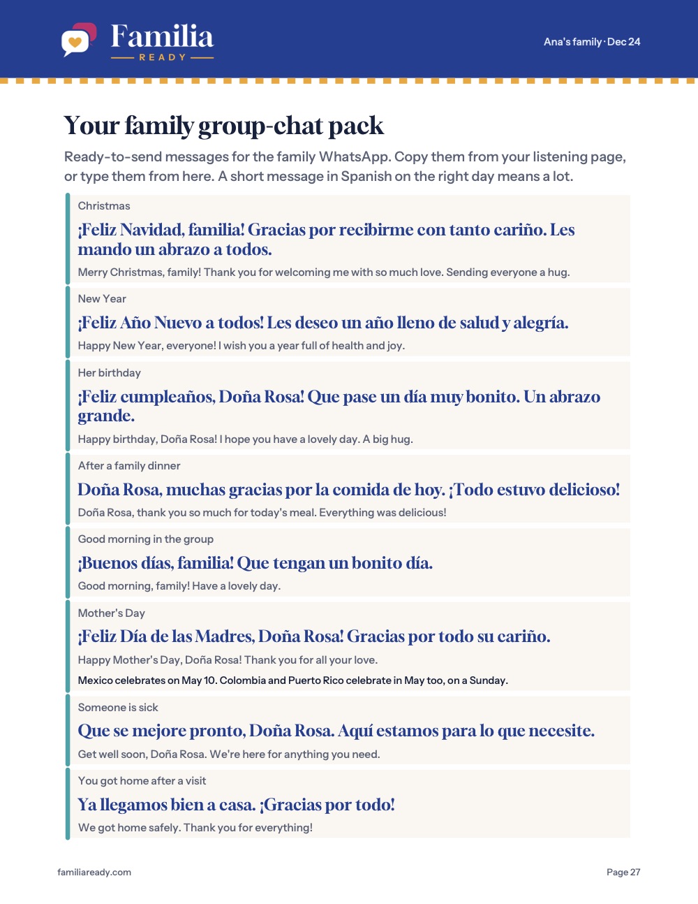 The family group-chat pack